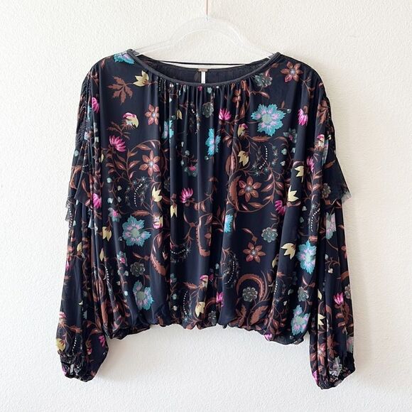Free People Wild Flower Honey Blouse - Picture 2 of 13